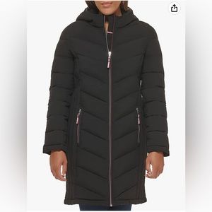 Tommy Hilfiger Long Puffer, Size S, Black